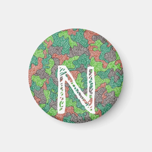 Personalisiert Camoflauge Magnet (Vorne)