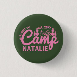 Personalisiert Camp Junggeselinnen-Abschied Brides Button