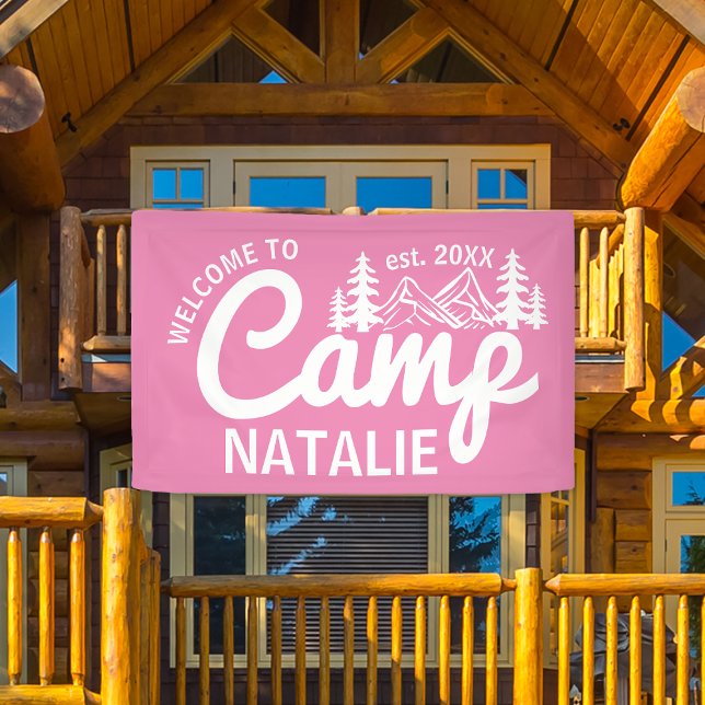 Personalisiert Camp Junggeselinnen-Abschied Cool E Banner (Von Creator hochgeladen)