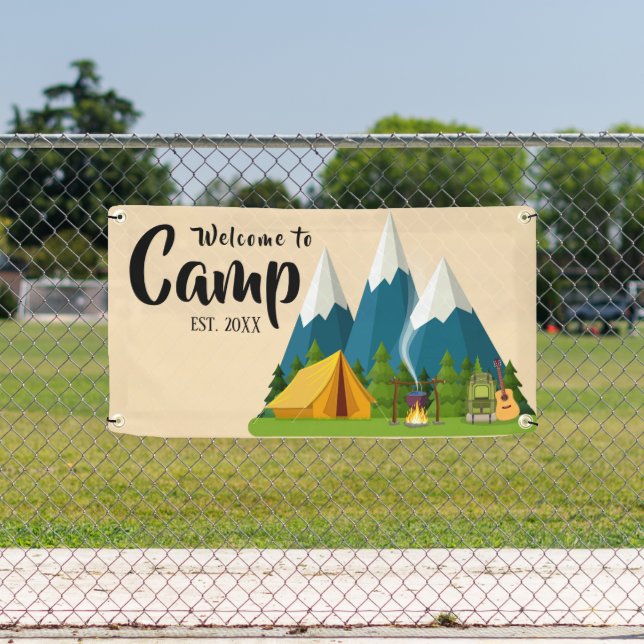 Personalisiert Camp Willkommensbanner Banner (Insitu)