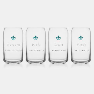 Personalisiert Can Glasses Bridesmaids Hochzeitspa Dosenglas