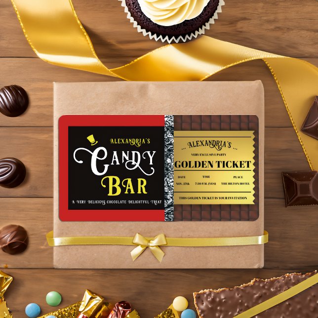 Personalisiert Candy Bar Golden Ticket (Von Creator hochgeladen)
