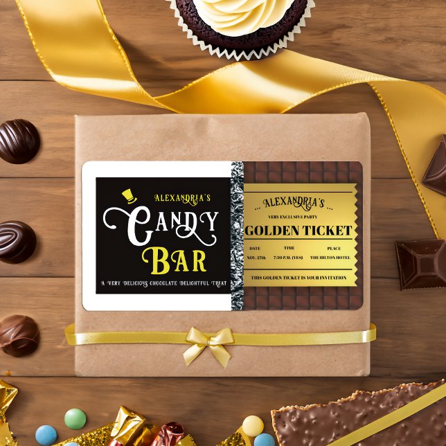 Personalisiert Candy Bar Golden Ticket (Von Creator hochgeladen)