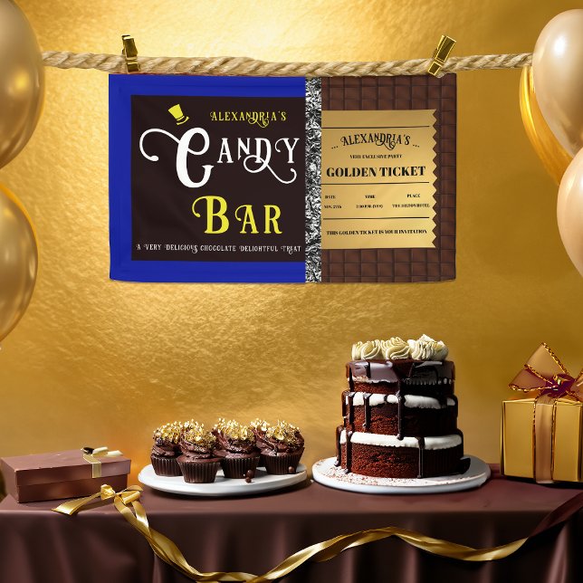 Personalisiert Candy Bar Golden Ticket Banner (Von Creator hochgeladen)