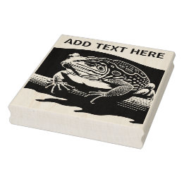 Personalisiert Cane Toad - Briefmarke der Holzkuns Gummistempel