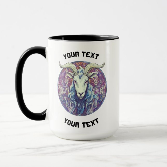 PERSONALISIERT CAPRICORN ZODIAC SIGN Tasse (Links)