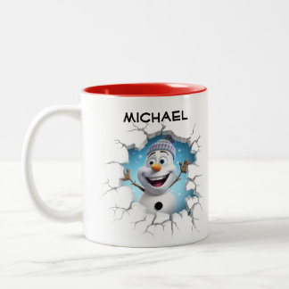 Personalisiert Cartoon Snowman Tasse