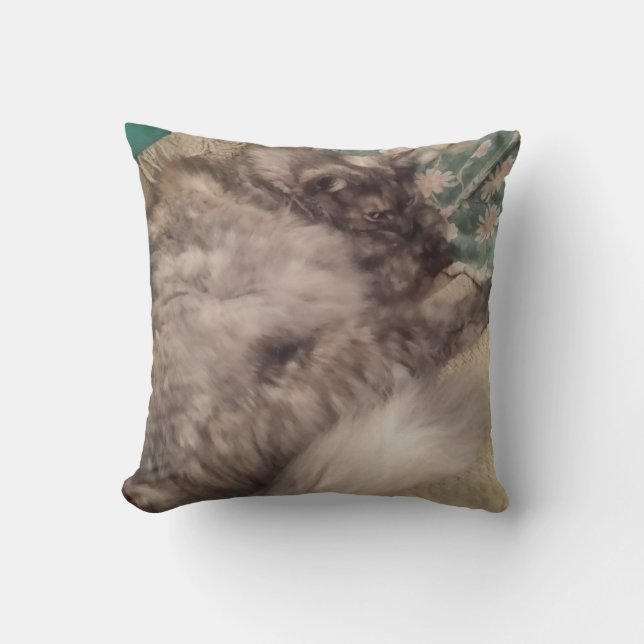 Personalisiert Cat Cushion von RoseWrites Kissen (Vorderseite)