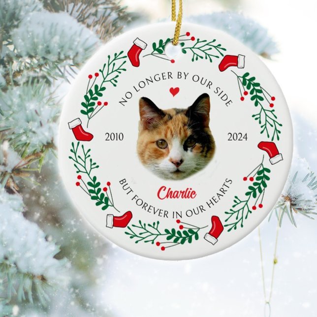Personalisiert Cat's Memorial Christmas Keramik Ornament (Von Creator hochgeladen)