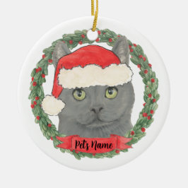 Personalisiert Chartreux Chartreuse Cat Keramik Ornament