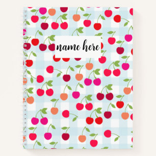 Personalisiert Cherries-Notebook Notizbuch