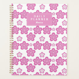 Personalisiert Cherry Blossom Pink Blume Ästhetik Planer