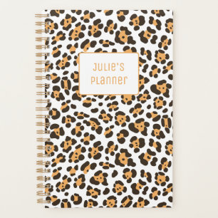 Personalisiert Chic Girl Leopard Musterplaner Planer