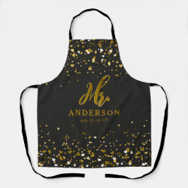Personalisiert Chic Mr. und Mrs. Schürze Gift Set