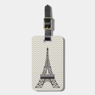 Personalisiert Chic Paris Eiffel Tower Gepäckmarke Gepäckanhänger