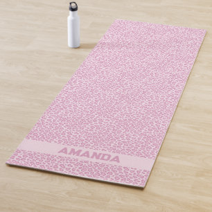 Personalisiert Chic Pink Leopard Yogamatte