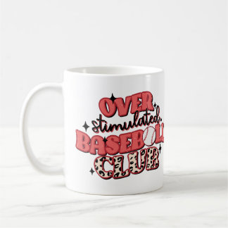 Personalisiert Chic überstimuliert Baseball-Tasse Kaffeetasse