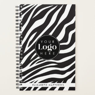 Personalisiert Chic Zebra Print Custom Company Log Planer