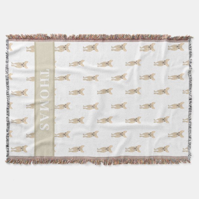 Personalisiert Chihuahua (Kurz haarig, Fawn Tan) Decke (Vorderseite)