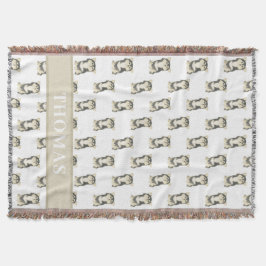 Personalisiert Chihuahua (Langhaartricolor) Decke