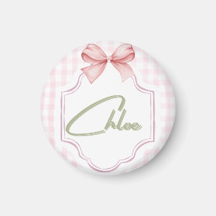 Personalisiert Chloe Baby Girl Kinderzimmer Bow&Gi Magnet