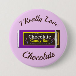 Personalisiert Chocolate Candy Bar Gastgeschenk Button