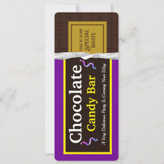 Personalisiert Chocolate Candy Bar Party Einladung
