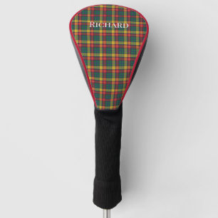 Personalisiert Clan Buchanan Kariert Tartan Golf Headcover