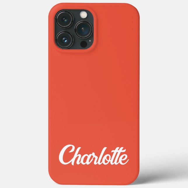 Personalisiert Classic Elegant Monogram iPhone. Case-Mate iPhone Hülle (Rückseite)