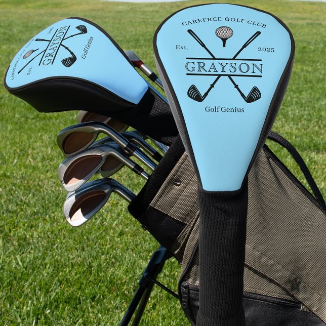 Personalisiert Classic Golf Club Blue Golf Headcover (Von Creator hochgeladen)