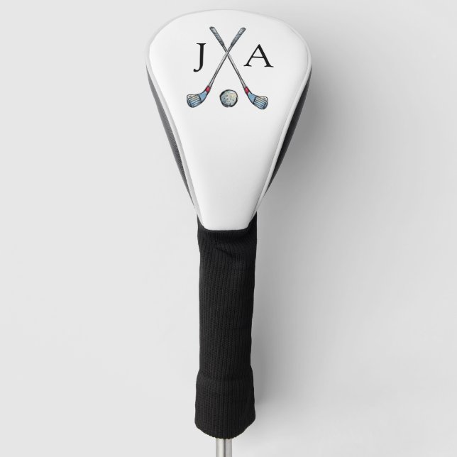 Personalisiert Classic Golf Club Mit Monogramm Golf Headcover (Vorderseite)