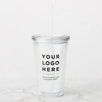 Personalisiert Clear Tumbler mit Stroh