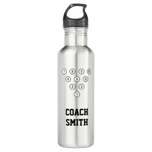 Personalisiert Coach 10-Button Bowling Button Rack Edelstahlflasche