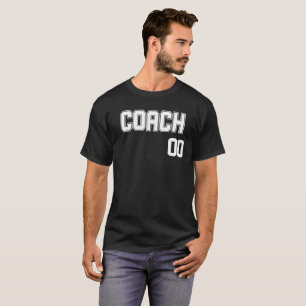 Personalisiert Coach's Name and Number Jersey Styl T-Shirt