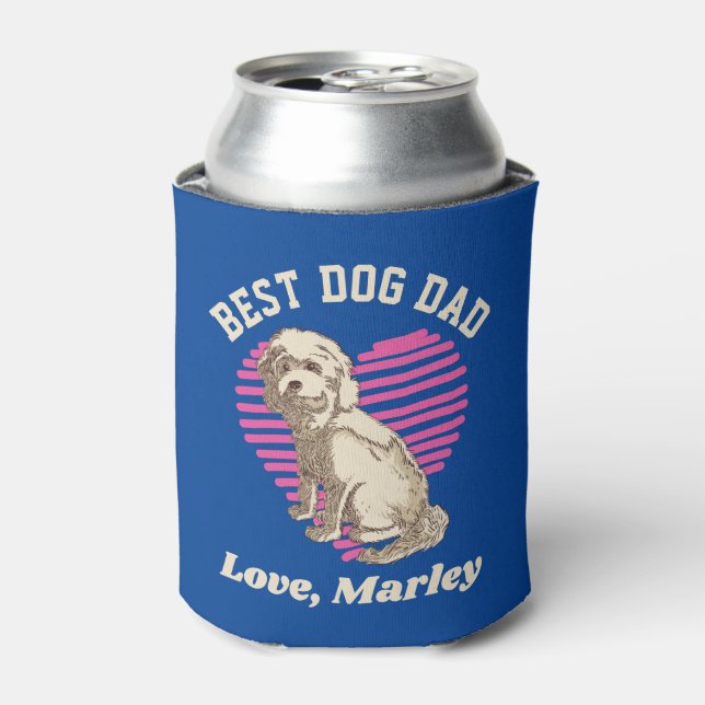 Personalisiert Cockapoo Bester Hund Vater Individu Dosenkühler (Kanne Vorderseite)
