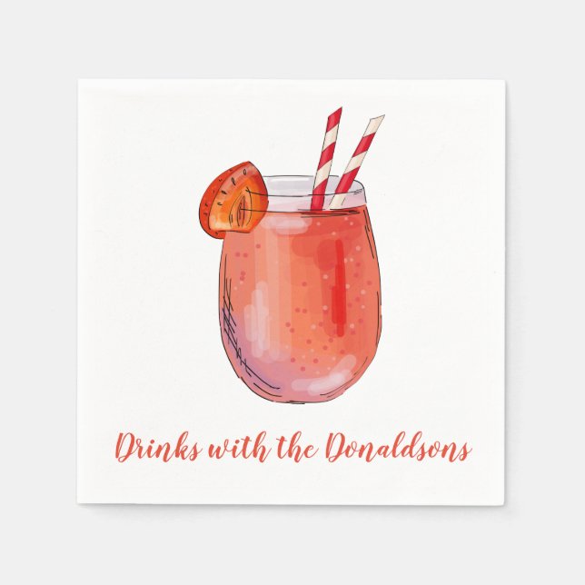 Personalisiert Cocktail Napkins Serviette (Vorderseite)