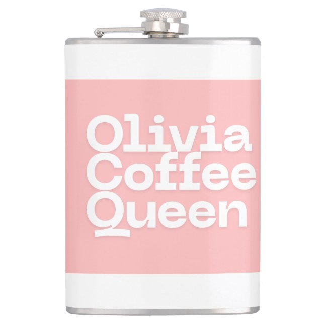 Personalisiert Coffee Tasse - Individuelle Name Ge Flachmann (Vorderseite)