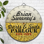 Personalisiert Cold Brew Dartscheibe<br><div class="desc">Funny Custom Bierblasen und Sud Dart für Ihr Familienzimmer oder Spielzimmer!</div>