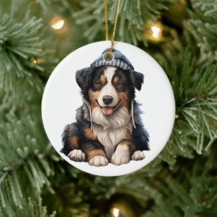 Personalisiert Collie Dog Keramik Ornament