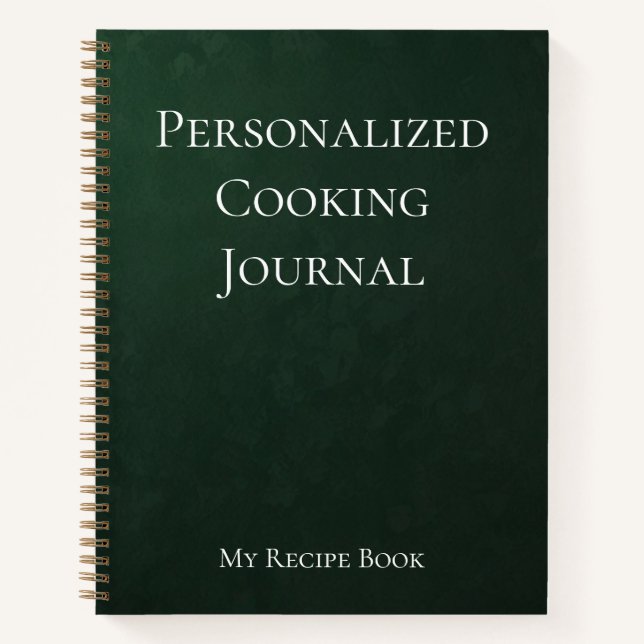 Personalisiert Cooking Journal Notizbuch (Vorderseite)