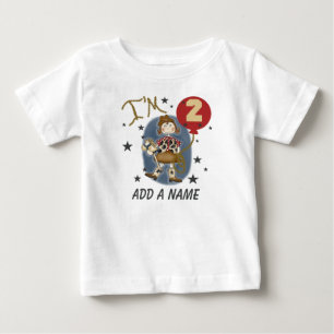 Personalisiert Cowgirl 2. Geburtstag T - Shirt