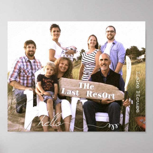 Personalisiert Custom 10" x 8" Print Niedlich Hell Poster (Vorne)