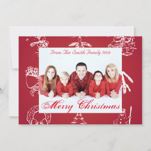 Personalisiert Custom Your Own Foto Christmas Feiertagskarte