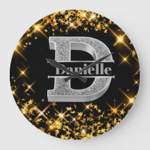 Personalisiert D Erste Silver Monogramm Ihr Name