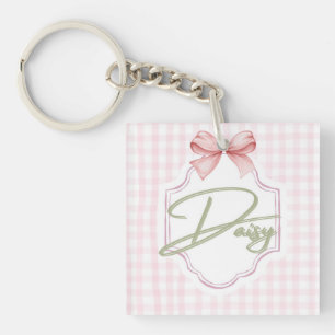 Personalisiert Daisy Baby Girl Kinderzimmer Bow&Gi Schlüsselanhänger