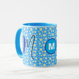 Personalisiert Daisy Mit Monogramm Erstkaffee Tasse