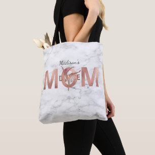 Personalisiert Dance Mama Rose Gold Glitzer Marmor Tasche