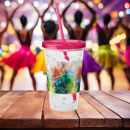 Personalisiert Dancer Acrylic Tumbler Acryltrinkbecher