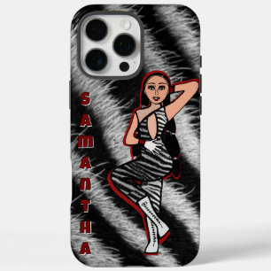 Personalisiert Dancer Red Zebra #2 iPhone 16 Pro Max Hülle