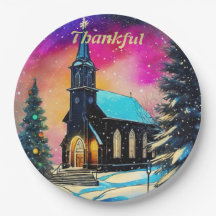 Personalisiert Dankbare Weihnachtskirche des Lande